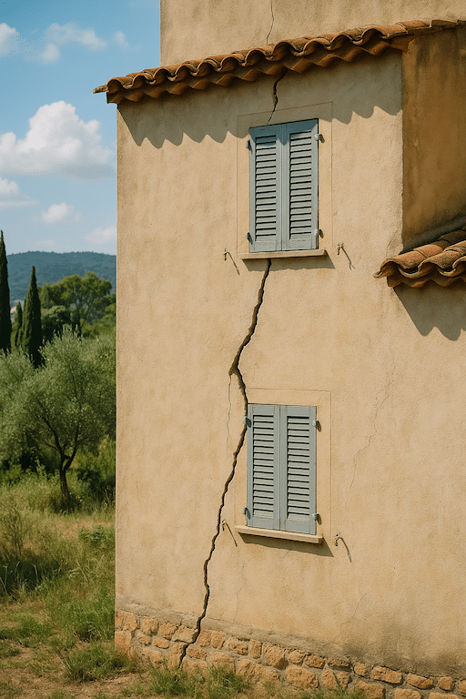 Fissure maison Var 83